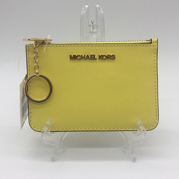 Michael Kors Handbags - Jet Set Travel Sm TZ Coinpouch W ID Leather SunShi